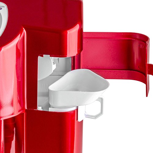 MOA Eiswürfelmaschine Eiswürfelspender, FCKW freier Hochleistungskompressor, rot - 2