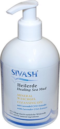 SIVASH-Heilerde Mineral Waschlotion für Gesicht 250 ml. Mit Beta-Carotin-haltigem Soleschlick, Rose, Aloe, Johanniskraut, SPA-Pflege durch natürliche Wirkstoffe auch bei Pickeln, Akne, unreiner Haut