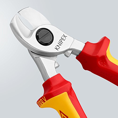 KNIPEX 95 16 165 Kabelschere für Cu- und Al-Kabel, VDE-geprüft - 3
