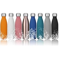 king do way Portatile Borraccia in Acciaio Inossidabile, Termica Bottiglia d'Acqua Sportive 500ml per Mantenere Caldo e Freddo (Blu)