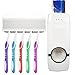 Produktbild Automatische Zahnpastaspender Zahnbürstenhalter Sets woopower Oral Care Zwei Stück Kunststoff Zahnbürstenhalter Familie Sets weiß
