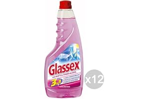 Set 12 GLASSEX Aceto Ricarica Ml 500 Multiuso Detersivi E Pulizia Della Casa