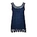 Produktbild Yvelands Bekleidung Vest Sommer Damen Mode Boho Böhmische Retro Elegante Einfarbig Troddel Breathable Ärmellose Baumwolle Weste Tops