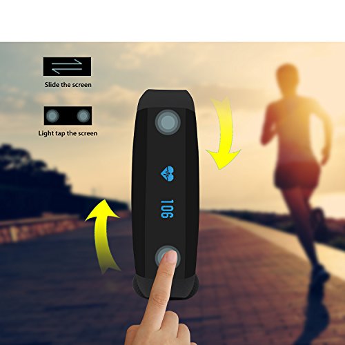 CUBOT V2 Unisex Armband zur Herzfrequenz, Pulsuhr Aktivitätstracker Wasserdicht IP65 Fitness Armband – Schrittzähler, SMS Anrufe Reminder, Kalorienzähler, Kamera-Fernbedienung, Smartband-Suchfunktion, Wecker, Fitnessaufzeichnung, Schlafmonitor kompatibel mit iOS 8.0 oder höher und Android 4.3 oder höher (Standby-Zeit für 7-15 Wochentage) - 2