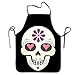 Produktbild Unisex Sugar Skull Lock Edge Cooking Apron for Women Men Chef