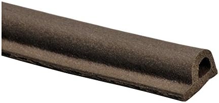 Jourjon Denim Seal P Profile Rubber Draught Excluder-Brown, Brown, 812361