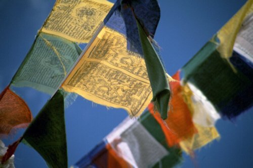 Tibet Gebetsfahnen XL 33cm ca. 8,50mtr.