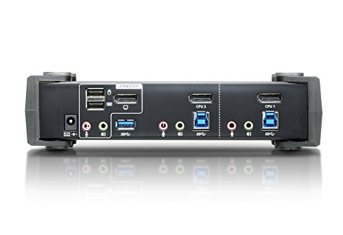 Aten CS1922 2-Port USB 3.0 4K DisplayPort KVM Switch schwarz - 2