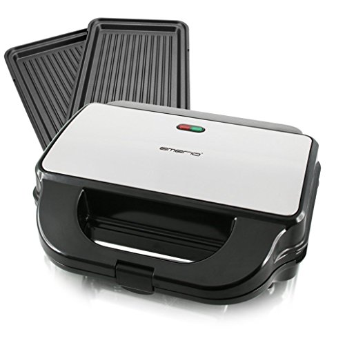 Preisvergleich Produktbild Emerio Sandwichtoaster, Antihaftbeschichtung, Wechselplatten