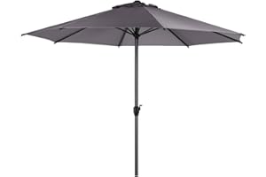 Hespéride - Parasol Droit Rond Loompa Ardoise