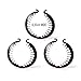 PuffCuff Mini Hair Clamp 6.35 cm (Package of 3)