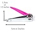Pedicure - Manicure set 4-piece nail care kit includes finger nail file buffer, stainless steel nail clippers, non-rusting scissors, gel toe separators for painting toenails.
