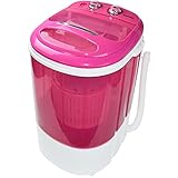Maße (BxHxT in cm) 38x38x45 Syntrox Germany WM-200W Waschmaschine mit Schleuder Campingwaschmaschine Mini Waschmaschine (WM-200W-pink)