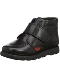 Kickers Fragma Strap Leather Boots Shoes, Botas Unisex Niños