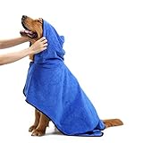 Splink Mikrofaser Hunde Bademantel schnell trocknend...