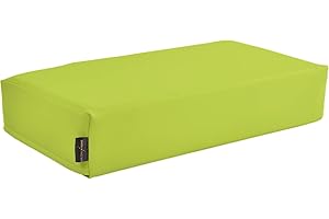 Pader Medi Tech Orthopädisches Entlastungskissen, Positurkissen 50x25x10 cm I Bandscheibenkissen, Stufenkissen, Lagerungskissen für Beine mit festem Schaumkern (16 Grasgrün)