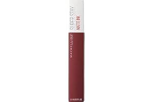 MAYBELLINE NEW YORK Maybelline New-York – Rouge à Lèvres Mat Liquide – Longue Tenue – Superstay Matte Ink – Teinte : Voyager (50), 5 ml