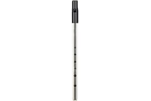 CNANRNANC Irish Whistle, Tin Whistle Pennefoot Whistle, il suono è dolce e sonoro, metallo, tasto C; D; Bb(Bb Key Silver), 2385618312