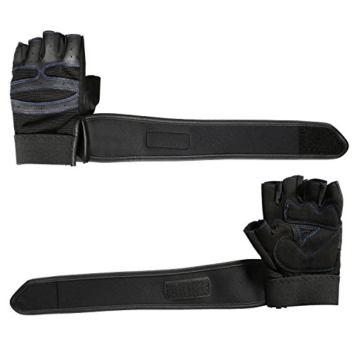 HiCool Fitnesshandschuhe Trainingshandschuhe Gym Fitness Gewichtheben Handschuhe Herren Bodybuilding Workout Sports Pro Wrist Wrap - 4