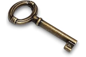 BricoShopping Chiavi Per Mobili In Arte Povera E Armadi Antichi Classici Moderni Chiave Universale In Stile Per Serratura Di Armadio In Ottone Chiave A Mappa Anticata Cassetto (BS0308, Florence)