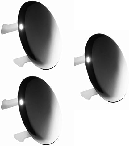 3x Superb quality TROVE HOUSE BRAND Bathroom Basin / Sink Overflow Cover Tokyo Insert in Chrome Colour (12 designs available)