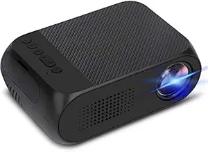 Jaydear Pico LED Mini Projector Full HD 1080P Supported, Pocket Video Projector Compatible with PC TV DVD iPhone iPad USB TF AV HDMI, Home Theater Outdoor Projector for Movie Games Gifts for Kids