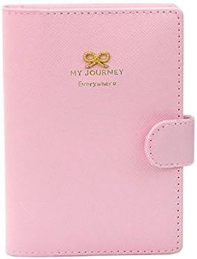 Women Passport case, Ruirs Nice Fashion candy colour Travel Journey Passport ID Card Holder Case Cover Mini wallet (Pink)