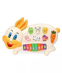 E Trading Scrap Rabbit Piano and Keyboard Musical Set with Lights for Kids