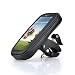 Produktbild Fahrrad Lenker Mount Kit, wasserdicht stoßfest Motorrad Bar Halterung mit anfassbar Display, Wasserdichte Schutzhülle für iPhone 6 6S Samsung Galaxy S Smart Phone GPS MP4 Player,