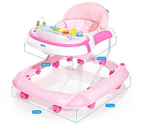 Baby walkers rollover multifunctional baby walker for children 7-18 months Music Driving
