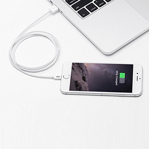 IPhone 6 Cable, AEDILYSÂ® [10-Pack] 3FT 8 Pin Lightning to USB Charging Cable Connector with Authentication Chip Ensures Fast Charging for iPhone 6 6S /6 6S Plus, iPhone 5s/5/5c, iPod mini (White)
