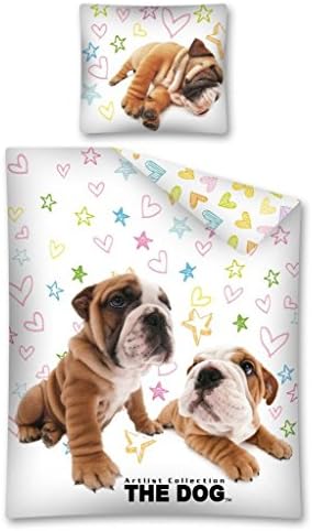 The Dog Bedding Duvet Cover 160 x 200 cm Duvet Cover 70x80 Idea Decorative 100% Cotton Novelty Dog Puppy Animals