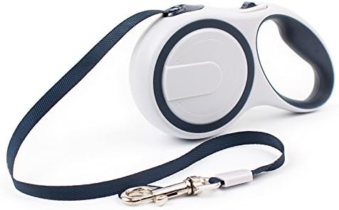 Retractable Dog Leash,5M Adjustable Dog Leash Retractable Strong Nylon Lead Walking Running with Hand Grip, One Button Brake &amp; Lock for Small/Medium/Dogs Up to 20kgs