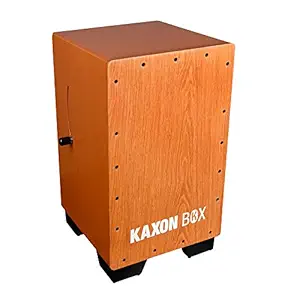 KAXON BOX Rounded corners Adjustable Snare Cajon| Hand Crafted |Heavy Duty cajon| Lilac wood (H:50 W:30 L:30) - 3 Internal Snares, Deep Bass tone