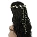 Flowers Branch Festival Wedding Garland Head Wreath Crown Floral Halo Headpiece Photography Tool Adult Size (Ivory Rose)