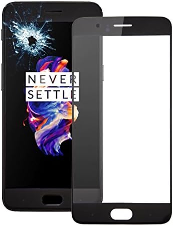 Oneplus 5 A5000/Front Screen Outer Glass TV Stand Black Glass and Digitizer Glass Display Glass Screen Replacement Display Glass Front Display Glass with Frame