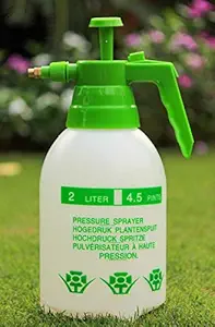 AgriWorld 2-Litre Hand Manual Garden Pressure Sprayer Hand Pressed Watering Spray Bottle Heavy Duty for Chemicals, Pesticides, Gardening, Lawn and Home (Any Colour)