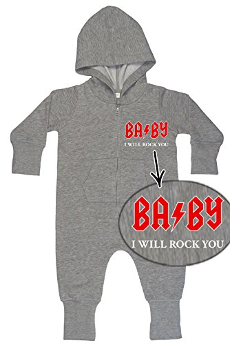 Racker-n-Roll Baby Boys' Tracksuit Grey Graumeliert -  Grey - 3 Years