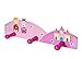 Children's Pink Wooden Triple Coat Hooks Wall Hooks with Prince & Princess Design ideal for Girls Nursery or Bedroom
