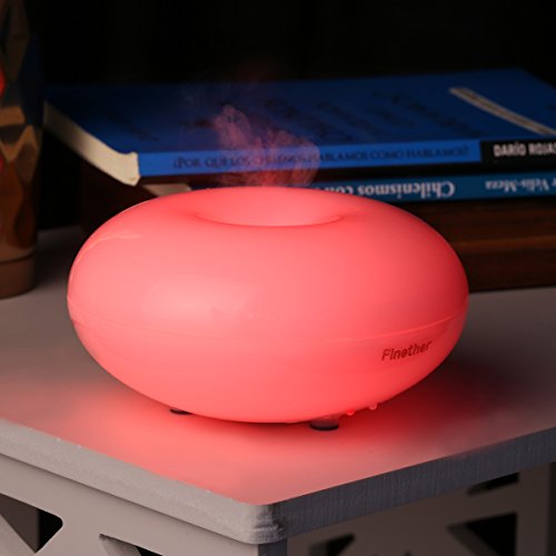 Ultraschall Luftbefeuchter Duftzerstäuber Duft/Aroma Diffuser mit 6 LED Farbwechsel Ätherische Öle Aromatherapy Diffusor Vernebler Raumbefeuchter Raumluftbefeuchter Luftbefeuchtungsgeräte 140ML - 4