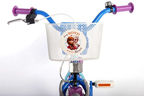Kinderfahrrad Disney Frozen – Die Eiskönigin 10 Zoll, 12 Zoll, 16 Zoll Mädchen Fahrrad Rücktrittbremse blau weiß - 3