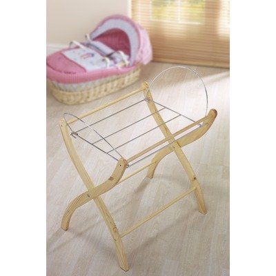 Izziwotnot Wicker Moses Basket Stand (Natural Pine)