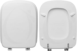 HYDRO HOME Copriwater compatibile con Ideal Standard Conca MDF ECO con CERNIERE INCLINATE, legno verniciato by HYDRO HOME (BIANCO I.S.)