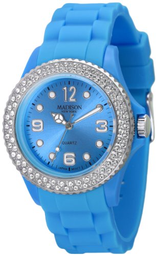 Madison New York Unisex-Armbanduhr Juicy Glamour Analog Silikon U4101L2
