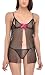 PHWOAR Women Black Babydoll Nightwear Night Dress RS.299.00