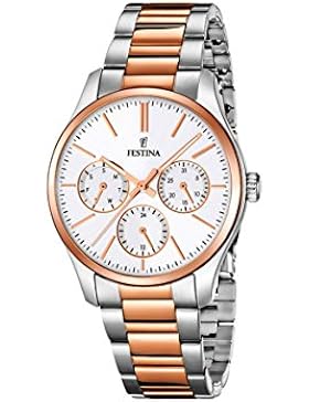Festina Damen-Armbanduhr Multifunktion Analog Quarz Edelstahl F16814/2