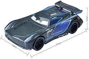 SUOSUO LZWJD Pixar Cars 3 Chick Hicks Police McQueen Mater Fabuleux Hudson 1: 55 Diecast Métal Alliage Modèle Voiture de Voiture pour garçons (Couleur : Jackson Storm)