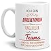 Produktbild Tasse mit Spruch Stolze Direktorin Eines Ungeheuer Fantastischen Teams Weiss - Abschieds-Geschenk/Büro / Arbeit