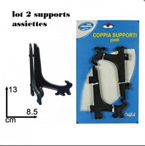 Preisvergleich Produktbild 2 X TELLERHALTER, SCHWARZ