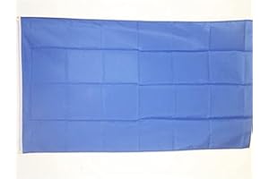 AZ FLAG - Bandera Unicolor Azul - 90x60 cm - Bandera Azul 100% Poliéster Con Ojales de Metal integrados - 50g - Colores Vivos Y Resistente A La Decoloración